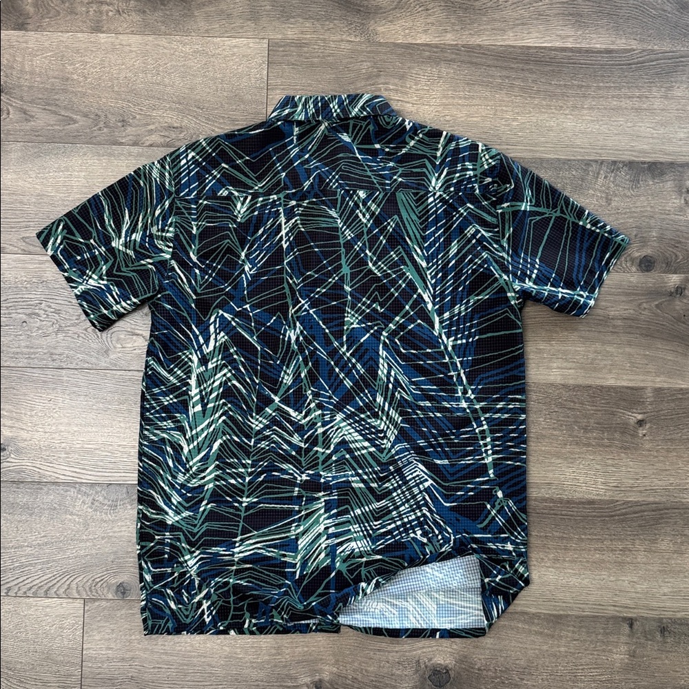 Billabong Abstract Patterned vented button down m… - image 7